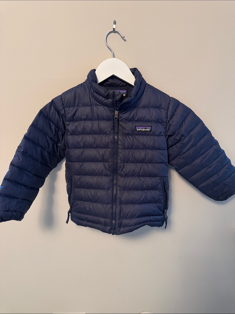 Patagonia Kids Navy Quilted Puff Jacket